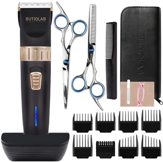 뷰티끄랩 프리미엄 전문가용 이발기 풀패키지 세트, BTC-200