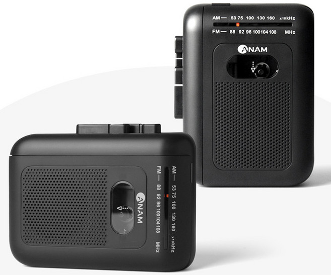 아남 미니 카세트 ATC-90AR 워크맨 오토리버스 자동순환반복 FM AM 라디오 녹음기능, 아남 미니카세트 ATC-90AR, 블랙