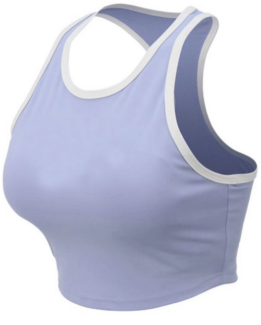 couyor 폴댄스의상 스포츠댄스복 상하의세트 요가복세트, 블루-상의