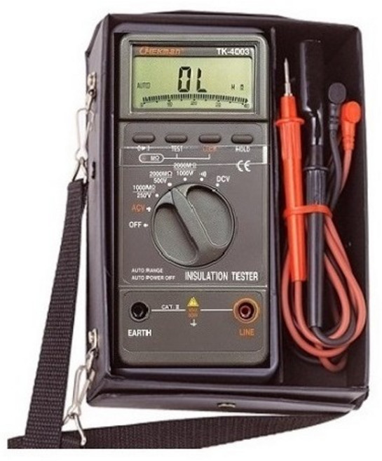 국산/ 절연저항계/ 체크맨/ 고급형 하드케이스 보관함/ 디지털절연저항측정기/ 메가/옴/테스터기/메거/측정계/계측기/테스트/CHEKMAN/4003, 1개