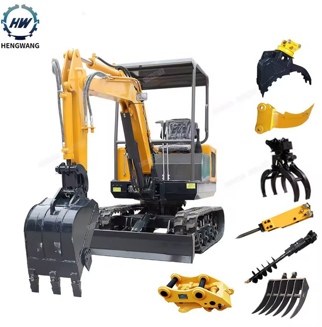 EPA/CE 미니 굴삭기 1 톤 1 톤 2 톤 2 5 3 톤 미니 굴착기 기계 정원 농장 굴삭기, 1개