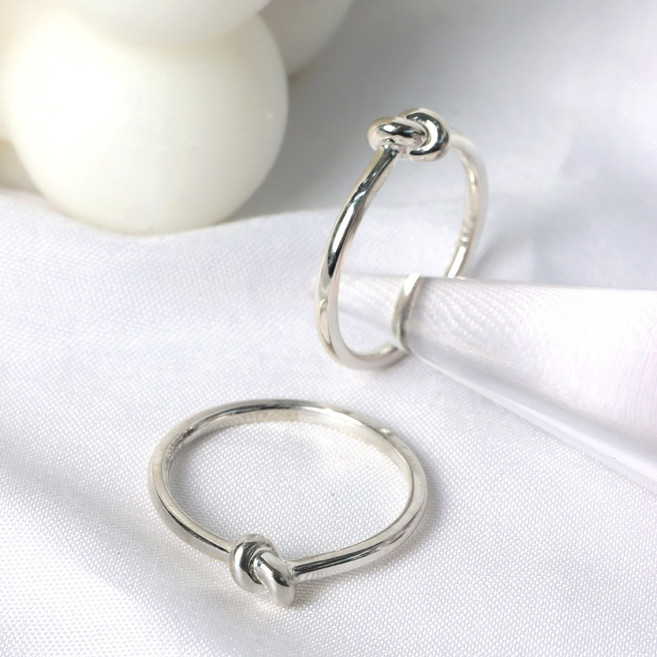 오로프 고퀄리티 순은 S925 심플 매듭 가드링 실버 데일리 반지 5호~23호 (S5705R)