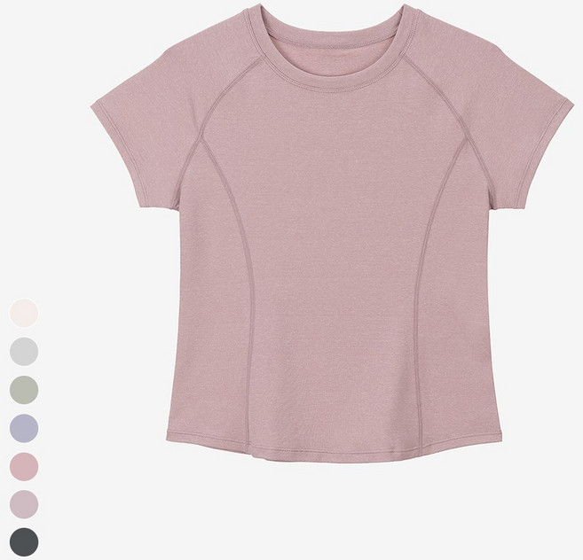 [콘치웨어] 액티브 스판 숏 슬리브 (7colors) 필라테스 요가