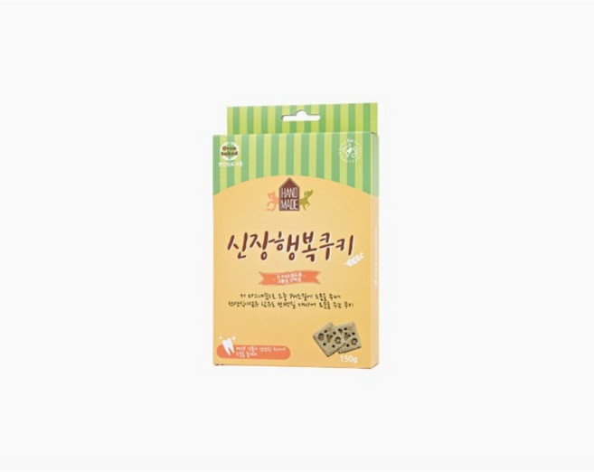 고양이 신장 행복 쿠키 150g, 식이섬유, 3개
