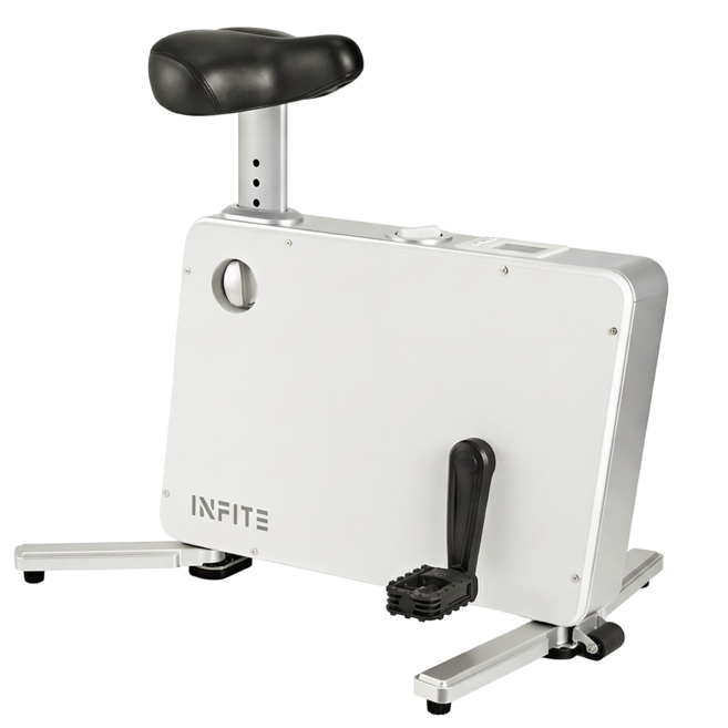 인피테 루틴 바이크 실내자전거 미니 접이식 유산소 사이클 운동기구, 메탈릭화이트, RUT-1103