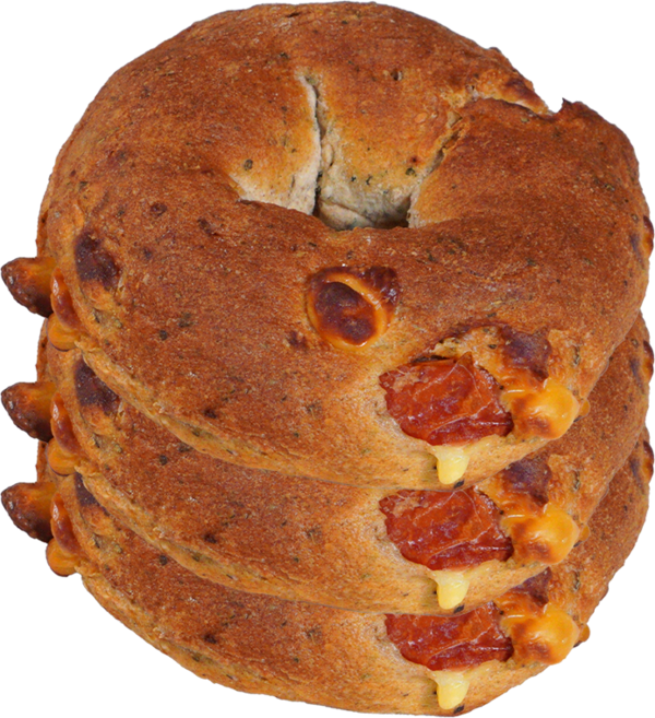 마이굿밀 통밀 바질 토마토 베이글 저당 고단백 고식이섬유 프로틴빵 베이글맛집, 127g, 3개