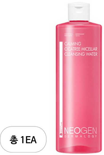 네오젠 카밍 시카트리 미셀라 클렌징 워터, 400ml, 1개