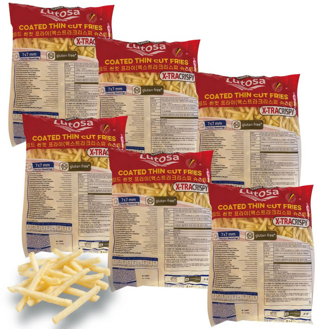 루토사 슈스트링 대용량 감자튀김 2kg 6개, 1개, 12kg