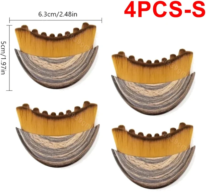 림프 순환 페이스 브러시 배출 부기 감소 피로 완화 얼굴 마사지기 턱 조형 도구, 04 S-4PCS