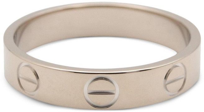 까르띠에 중고 2024-2025 18K 화이트 골드 스몰 러브 링