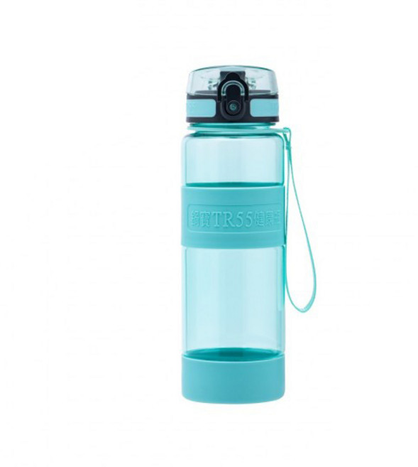 鍋寶 TR55健康瓶800ml 附長短揹帶，七色可選，安全無毒材質，時尚簡約設計，方便攜帶，滿足一日所需水分, 淺藍綠, 1個, 800ml