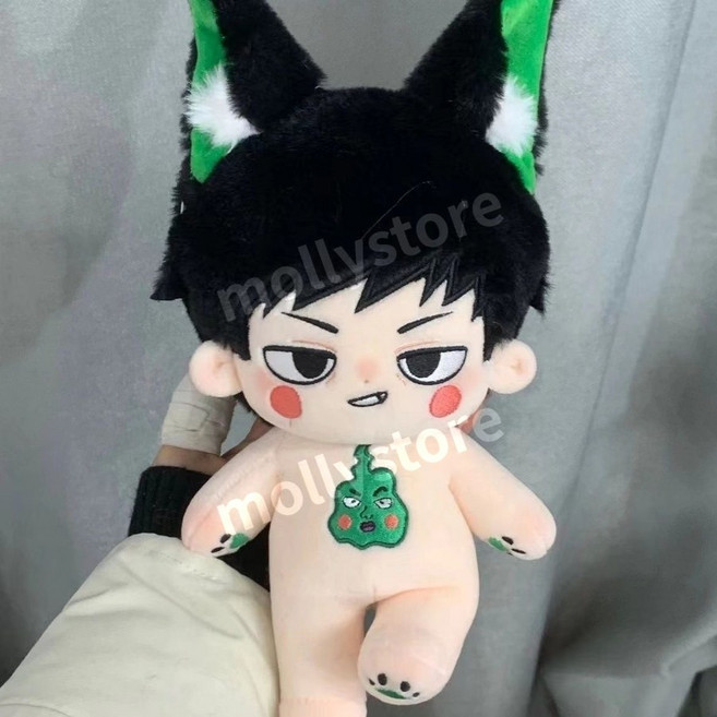 모브사이코 100 에쿠보 카게야마 시게오 20cm 솜인형 아이돌 솜깅이 인형, 인형 + 귀, 뼈없음