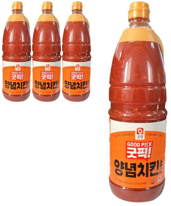 사조 오양 굿픽 양념치킨소스, 4개, 2.1kg
