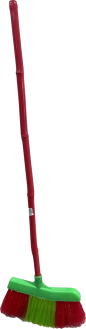 鑫燁五金 簡易家用型塑膠掃把 台灣製造 環境清潔好幫手 室內室外皆適用, 10個, 紅綠