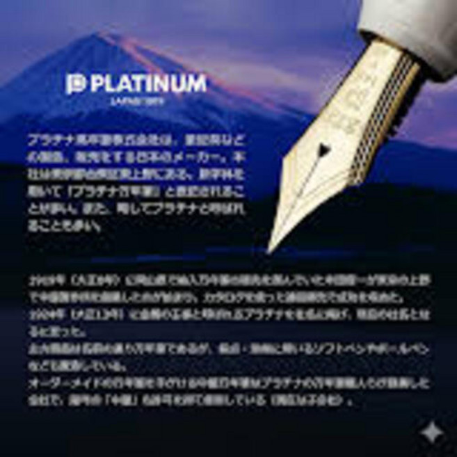 백금 PLATINUM 3776 센츄리 만년필 14금 FMB 선물기념생일 추천, PNB20000A5M 중국어 자막 지원