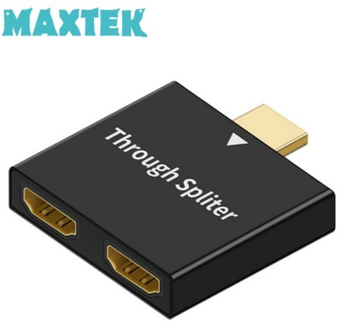 (MAXTEK) 맥스텍 1입력 2출력 근거리 전용 (모니터분배기/1:2/HDMI/오디오지원) (MT607), 1개