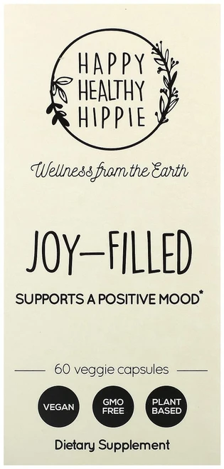 몸관리하세요 겨울입니다 Happy Healthy Hippie Joy-Filled 긍정적인 기분에 도움 베지 캡슐 60정 특별관리진행, HappyHealthyHippieJoyFilled긍정적, 1개 - 쿠팡
