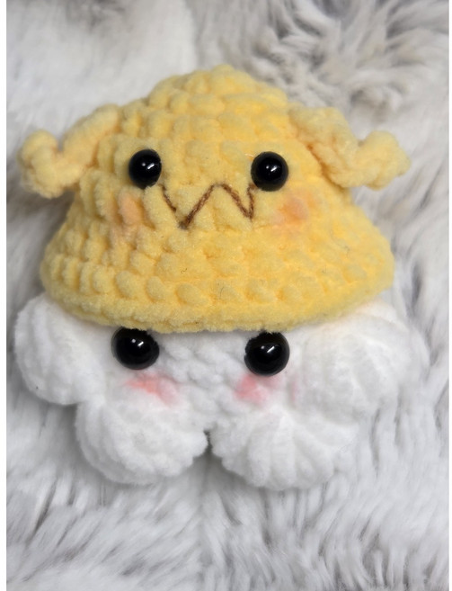 몽글공방 뜨개 인형 손뜨개 키링 완성품 몽글이, 1개, 멍멍 몽글