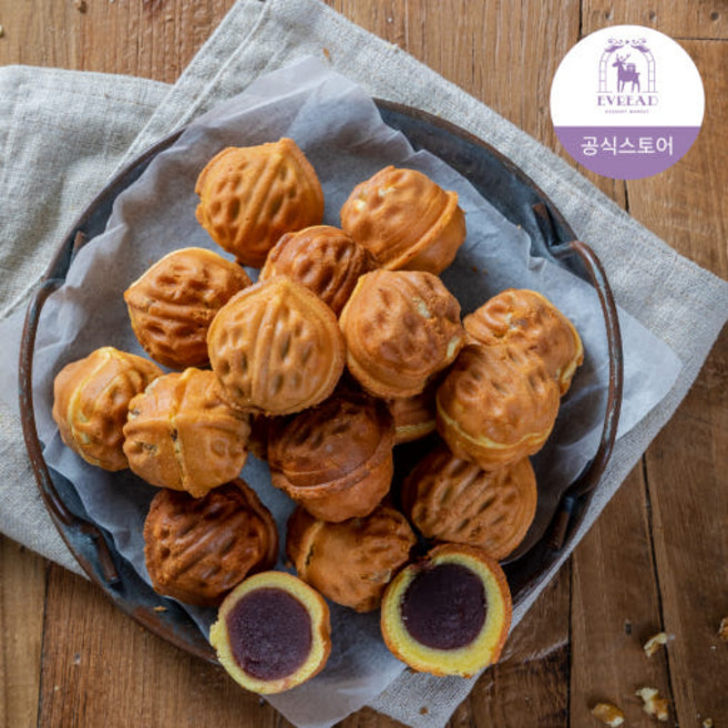 이브레드 프리미엄 통단팥 수제 쌀호두과자 1kg 디저트 간식, 1개