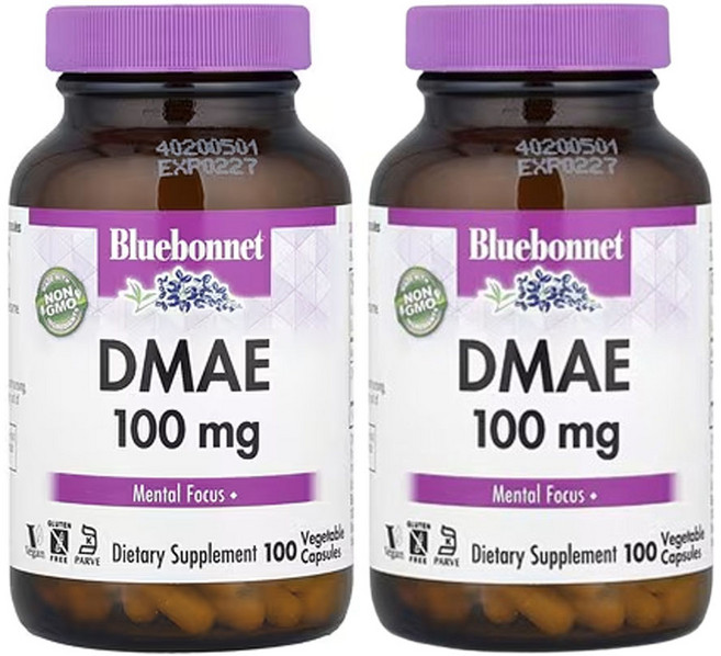 블루보넷 뉴트리션 DMAE 100mg 베지 캡슐 100정, 2개