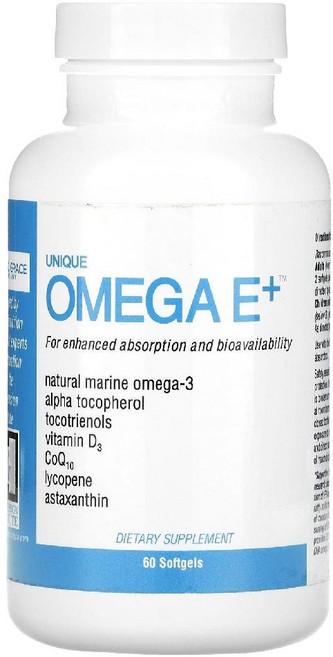 A.C. Grace Company Unique Omega E+ 소프트젤 60정, 1개