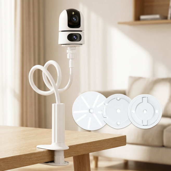 아이딥 전기종 호환 cctv 홈캠 거치대 70cm, 1세트, 화이트