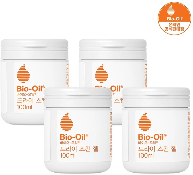 바이오오일 드라이 스킨 젤, 4개, 100ml - 쿠팡