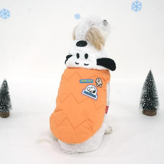 피너츠 후드패딩 오렌지, 1개