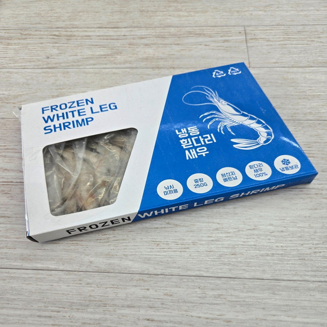 냉동 흰다리새우 우럭 붕장어 선상 바다낚시 미끼용 냉동새우, 1세트, 250g