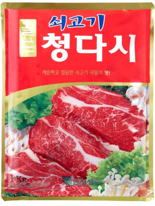 한정성 쇠고기 청다시 골드 박스 (1kg x 10개입) 조미료, 1개, 10kg