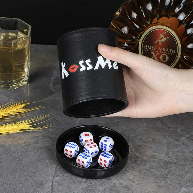 다이사이 위게임 위 중형 식보 미디 다각형 TRPG 반자동 바텐더 흔들기, 1 음소거 블랙키스미 베이스 위 6개 증정, 1개