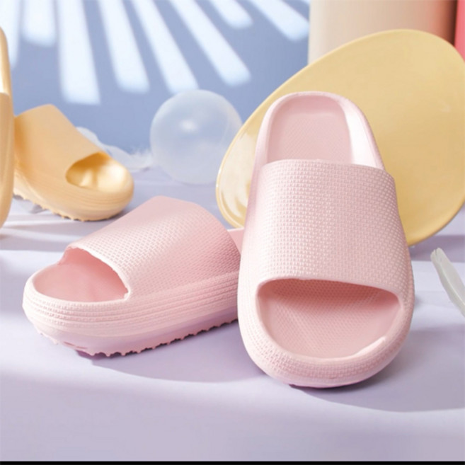 [TV홈쇼핑 정품] 층간소음 실내화 구르미 슬리퍼 4켤레 세트 쿠션 충격흡수 층간소음방지