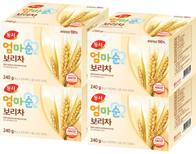 동서 엄마순 보리차, 8g, 30개입, 4개