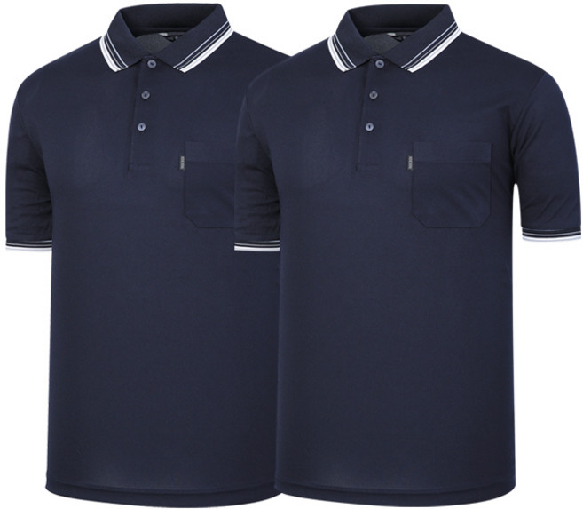 1+1 YLD 쿨론 원단 단추 카라 반팔 티셔츠 여름 냉감 땀흡수 쾌적 티셔츠(2장세트)