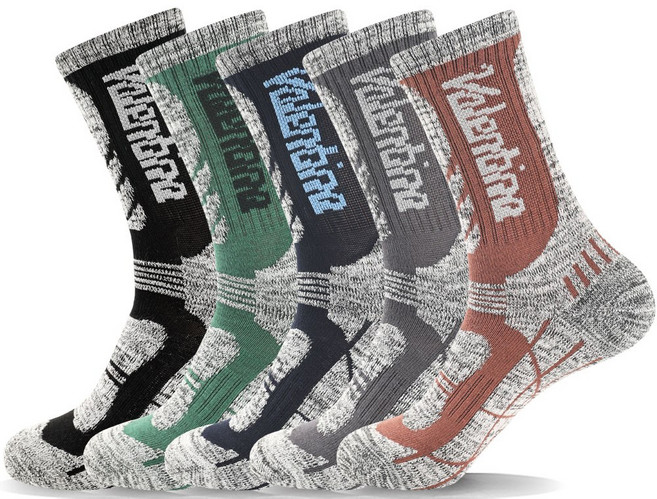 프리미엄 발렌티나 이중바닥 장목 등산양말 국산고품질 남성용 5켤레