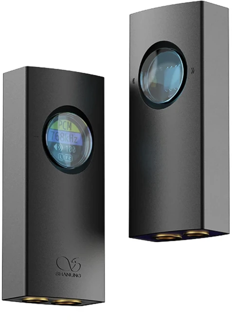 SHANLING UA1 II 휴대용 USB DAC AMP 듀얼 CS43131 디코딩 헤드폰 앰프 고해상도 오디오 PCM768 DSD512, 01 Black