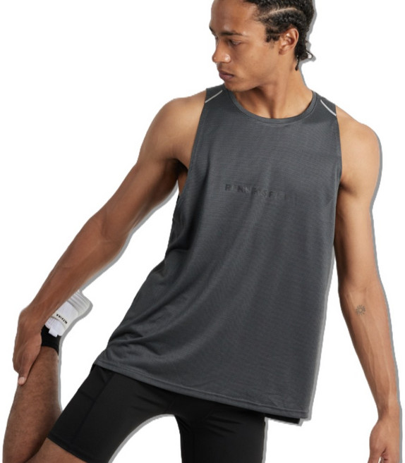 러너스픽 남성용 러닝 싱글렛 에어 메쉬 민소매 러닝복 기능성 마라톤 나시