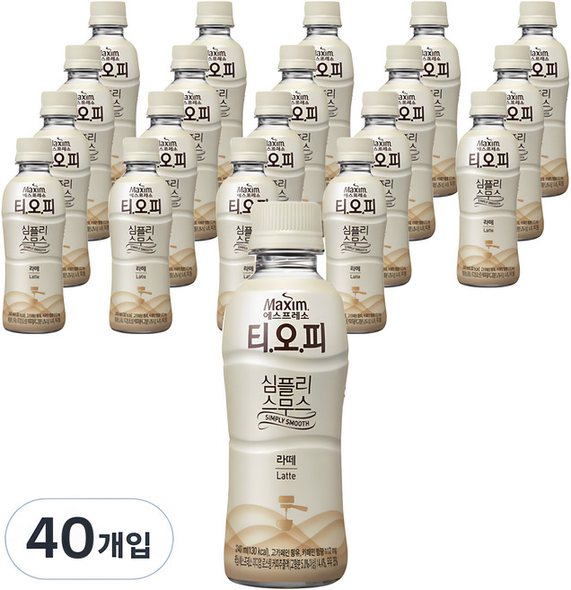 티오피 심플리 스무스 라떼, 240ml, 40개