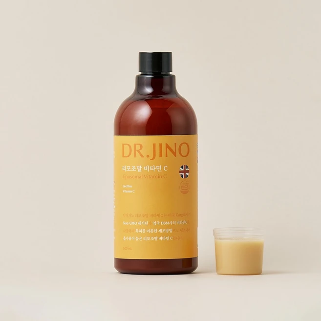 [당일생산/냉장배송] 닥터지노 리포조말 비타민C 액상형 흡수율 높은 특허기술 레시틴 부형제X, 1개, 500ml - 쿠팡
