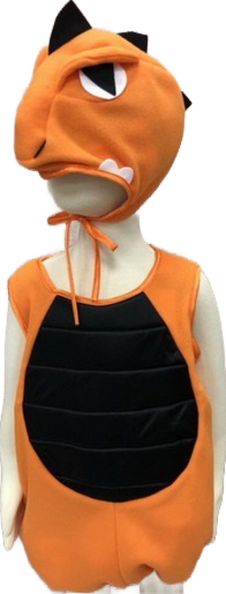 台灣製 兒童澎澎恐龍裝, 橘色, 1個