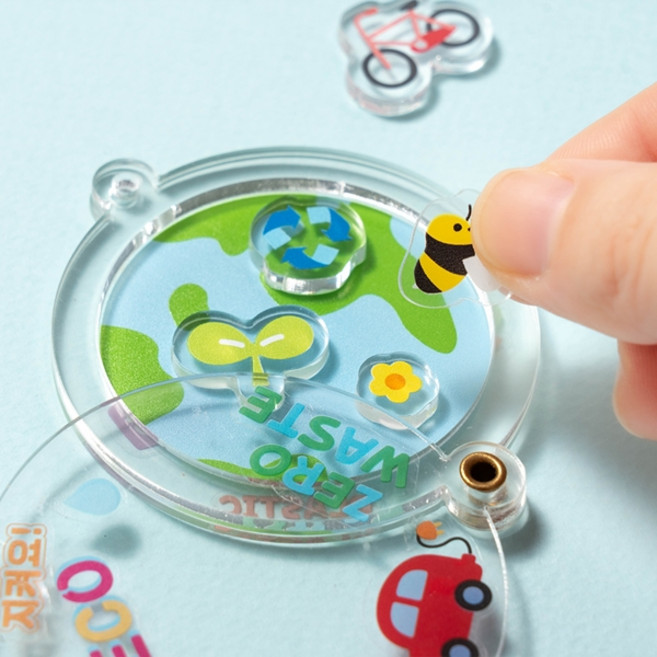 민화샵 아크릴 지구 쉐이커 키링 만들기 지구의날 환경교육