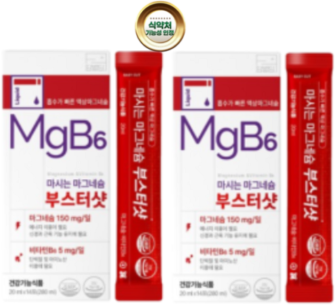 마시는 액상 글루콘산 마그네슘 영양제 최대함량 부스터샷 식약청 HACCP 인증, 2박스, 14회분