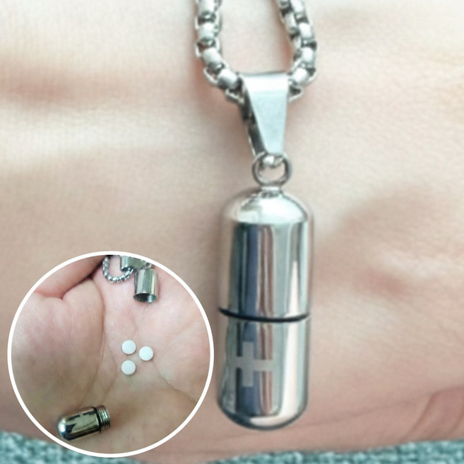 지브온 1분의기적 심근경색 응급약 목걸이 니트로글리세린 방수