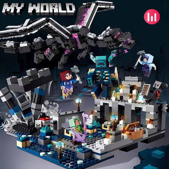 21155 마인크래프트 크리퍼광산 중국 호환 블럭, 1개, 내 세상은 어두워졌다