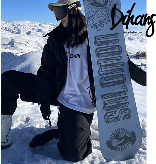 디한스 남여공용 방한방수 스노우보드복 와이드 스키복 상하세트