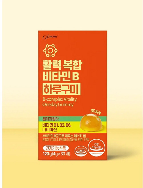 오브맘 활력에너지B 하루구미 30일분, 2개