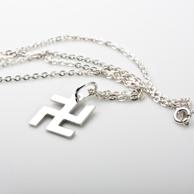 AG 불교 만자 목걸이 은925