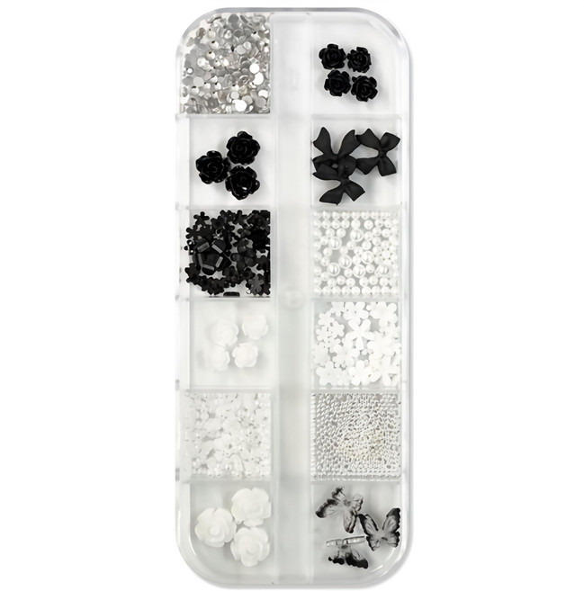 바르나 네일파츠스톤 12칸 세트, 1개, G타입