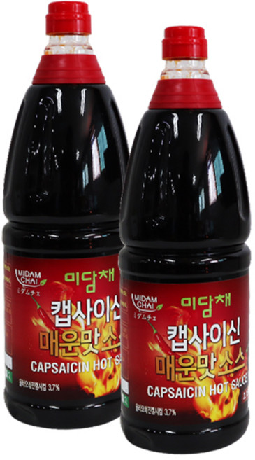 미담채 캡사이신 매운맛소스2.15kg 3개, 2.15kg