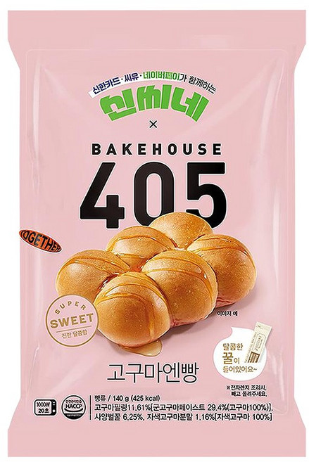 405 고구마엔빵, 140g, 6개